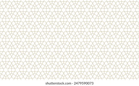 Seamless geometric pattern in authentic arabian style. Vector illustration