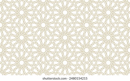 Seamless geometric pattern in authentic arabian style. Vector illustration