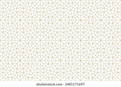 Seamless geometric pattern in authentic arabian style. Vector illustration