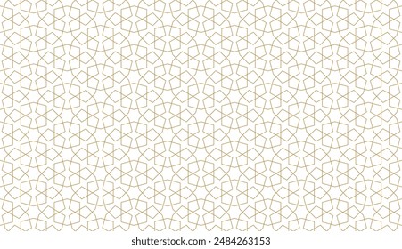 Seamless geometric pattern in authentic arabian style. Vector illustration