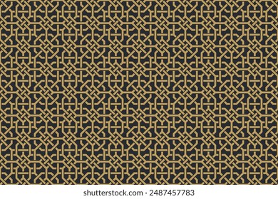 Seamless geometric pattern in authentic arabian style. Vector illustration