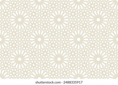 Seamless geometric pattern in authentic arabian style. Vector illustration