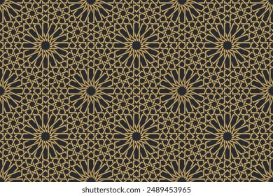 Seamless geometric pattern in authentic arabian style. Vector illustration