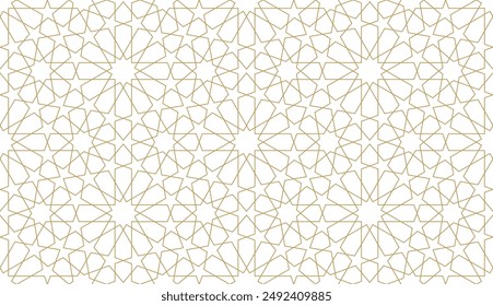 Seamless geometric pattern in authentic arabian style. Vector illustration