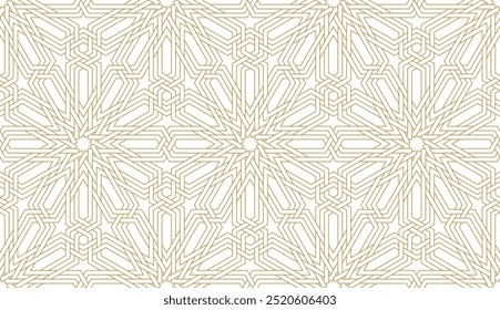 Seamless geometric pattern in authentic arabian style. Vector illustration