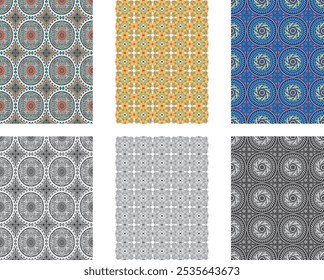 Seamless geometric pattern in authentic Arabian style. Vector illustration
