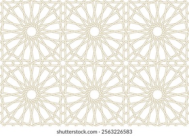 Seamless geometric pattern in authentic arabian style. Vector illustration