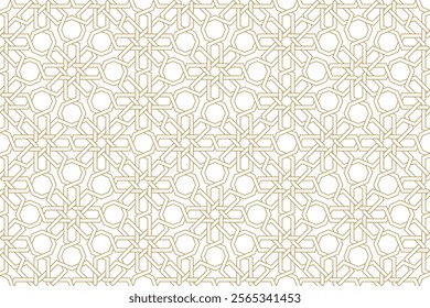 Seamless geometric pattern in authentic arabian style. Vector illustration