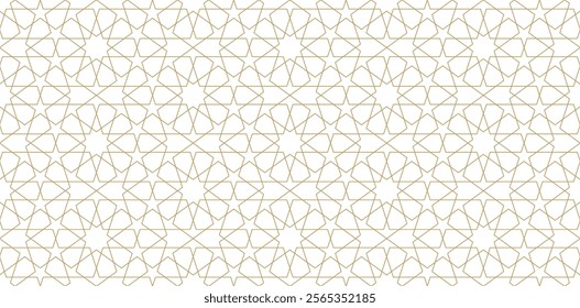Seamless geometric pattern in authentic arabian style. Vector illustration