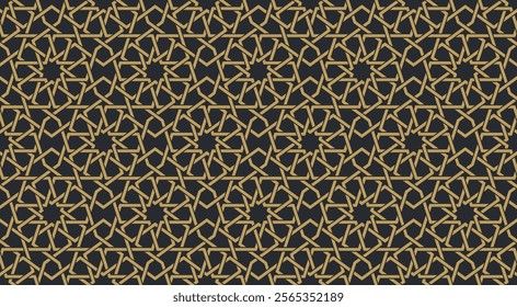 Seamless geometric pattern in authentic arabian style. Vector illustration