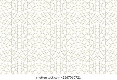 Seamless geometric pattern in authentic arabian style. Vector illustration