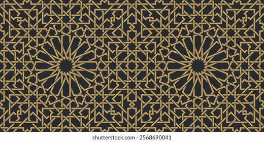 Seamless geometric pattern in authentic arabian style. Vector illustration