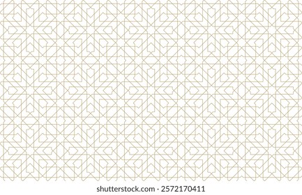 Seamless geometric pattern in authentic arabian style. Vector illustration