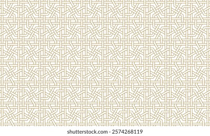 Seamless geometric pattern in authentic arabian style. Vector illustration