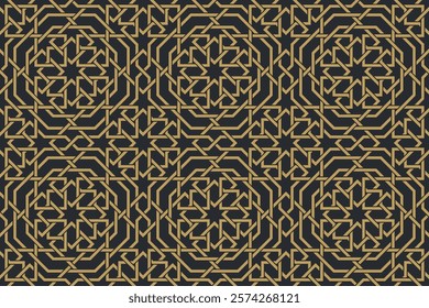 Seamless geometric pattern in authentic arabian style. Vector illustration