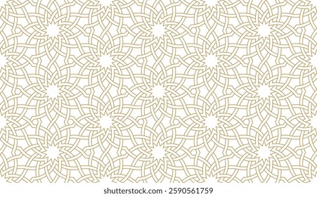 Seamless geometric pattern in authentic arabian style. Vector illustration