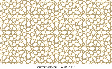 Seamless geometric pattern in authentic arabian style. Vector illustration
