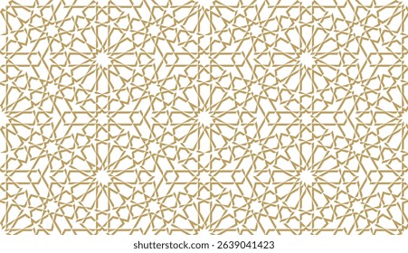 Seamless geometric pattern in authentic arabian style. Vector illustration