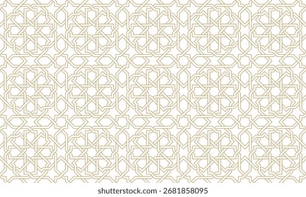 Seamless geometric pattern in authentic arabian style. Vector illustration