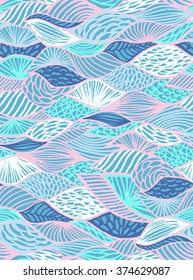 Seamless geometric pattern in aztec style. Tribal ethnic vector texture.