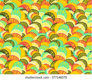 Seamless geometric pattern in aztec style. Tribal ethnic vector texture.
