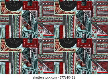 Seamless geometric pattern in aztec style. Tribal ethnic vector texture. Figure tribal embroidery. Indian, Mexican, folk pattern.