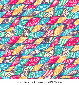 Seamless geometric pattern in aztec style. Tribal ethnic vector texture.