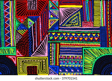 Seamless geometric pattern in aztec style. Tribal ethnic vector texture. Figure tribal embroidery. Indian, Mexican, folk pattern.