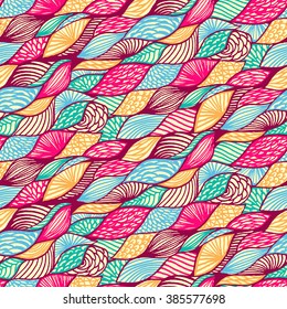 Seamless geometric pattern in aztec style. Tribal ethnic vector texture.
