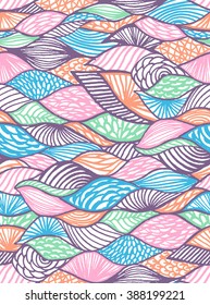 Seamless geometric pattern in aztec style. Tribal ethnic vector texture.