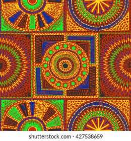 Seamless geometric pattern in aztec style. Tribal ethnic vector texture. Figure tribal embroidery. Indian, Mexican, folk pattern.