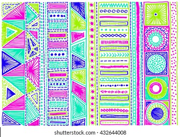 Seamless geometric pattern in aztec style. Tribal ethnic vector texture. Figure tribal embroidery. Indian, Mexican, folk pattern.