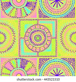 Seamless geometric pattern in Aztec style. Tribal ethnic vector texture. Figure tribal embroidery. Indian, Mexican, folk pattern.
