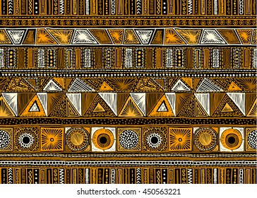 Seamless geometric pattern in aztec style. Tribal ethnic vector texture. Figure tribal embroidery. Indian, Mexican, folk pattern.