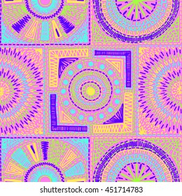 Seamless geometric pattern in aztec style. Tribal ethnic vector texture. Figure tribal embroidery. Indian, Mexican, folk pattern.