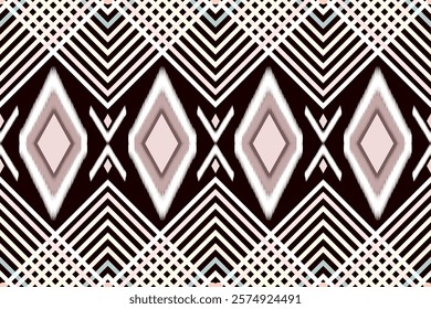 Seamless geometric pattern, background for fabric, print, Capet, and decor.