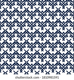 Seamless geometric pattern background in Indian, Turkish style. Endless pattern can be used for ceramic tile, wallpaper, linoleum, textile, web page background. Vector