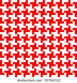 seamless geometric pattern background with red and white