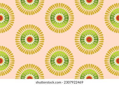 Seamless geometric pattern for background, rug, wallpaper, clothing, wrap, batik, fabric, vector illustration. 