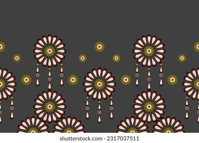 Seamless geometric pattern for background, rug, wallpaper, clothing, wrap, batik, fabric, vector illustration. 