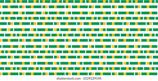 Seamless geometric pattern background unique square shape combination of green and yellow. Perfect for printing, design backgrounds, wallpaper and tiles, gift wrapping