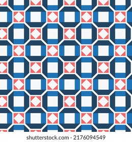 Seamless geometric pattern background, vector 