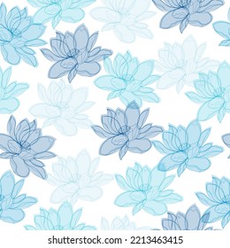 Seamless geometric pattern background, vintage style with gradient flowers, dots and splashes Vector seamless pattern. Illustration in flat cartoon style.