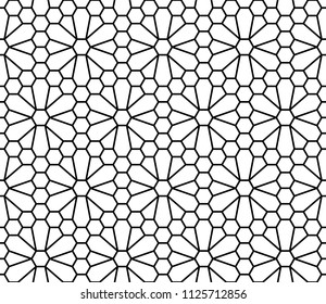 Seamless geometric pattern based on Kumiko ornament