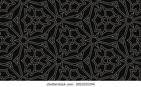 seamless geometric pattern. Basic geometric shapes are designed in a repeating pattern. suitable as a background or texture. modern and elegant geometric pattern. floral and pattern