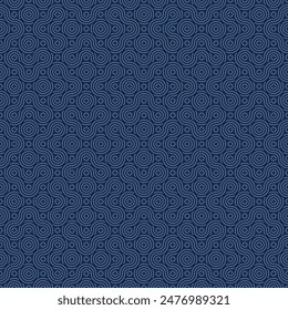 Seamless Geometric pattern. Beautiful blue wave seamless pattern designs suitable for Backgrounds, Interiors, Textiles, Tiles, Wallpapers, Printing, Textures, Fabrics, Cover, etc. EPS 10