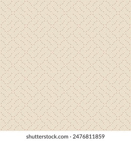 Patrón geométrico sin fisuras. Diseños hermosos del patrón del círculo de la onda del pastel de la crema convenientes para fondos, Interiores, textiles, azulejos, Fondos de pantalla, impresión, texturas, telas, cubierta, etc. EPS 10