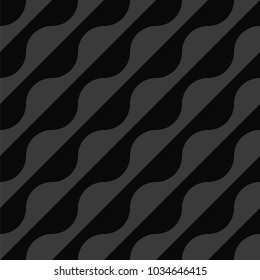 Seamless geometric pattern. Black background.