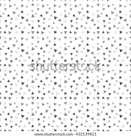 Seamless geometric pattern. Black and grey triangles. EPS 10. Vector background