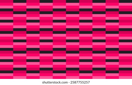 seamless geometric pattern black and pink rectangular block, randomly seamless pattern, Abstract seamless geometric pattern. Geometry red pink grid texture, Chic mosaic block